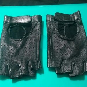 Fingerless Leather Gloves
